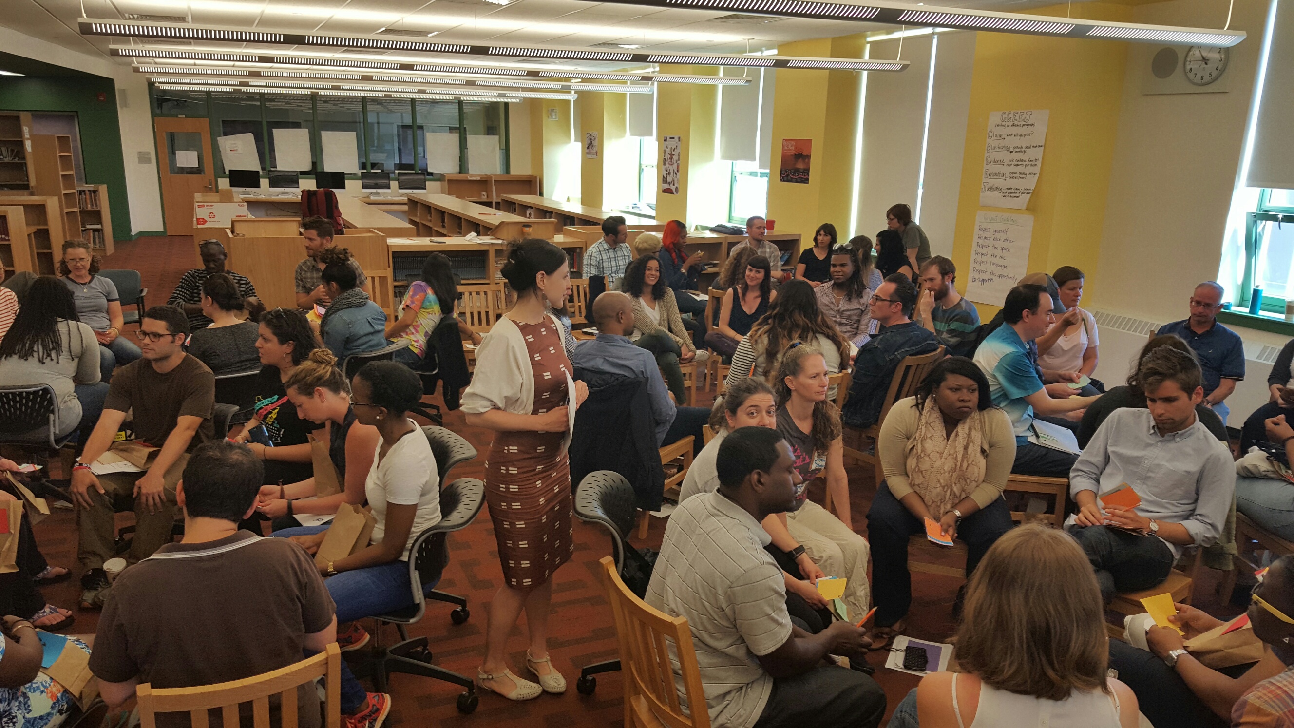 Chelsea facilitating to Teachers