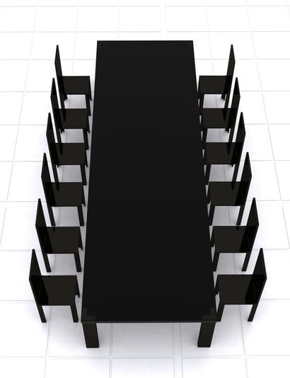 business conference table - 3d rendering