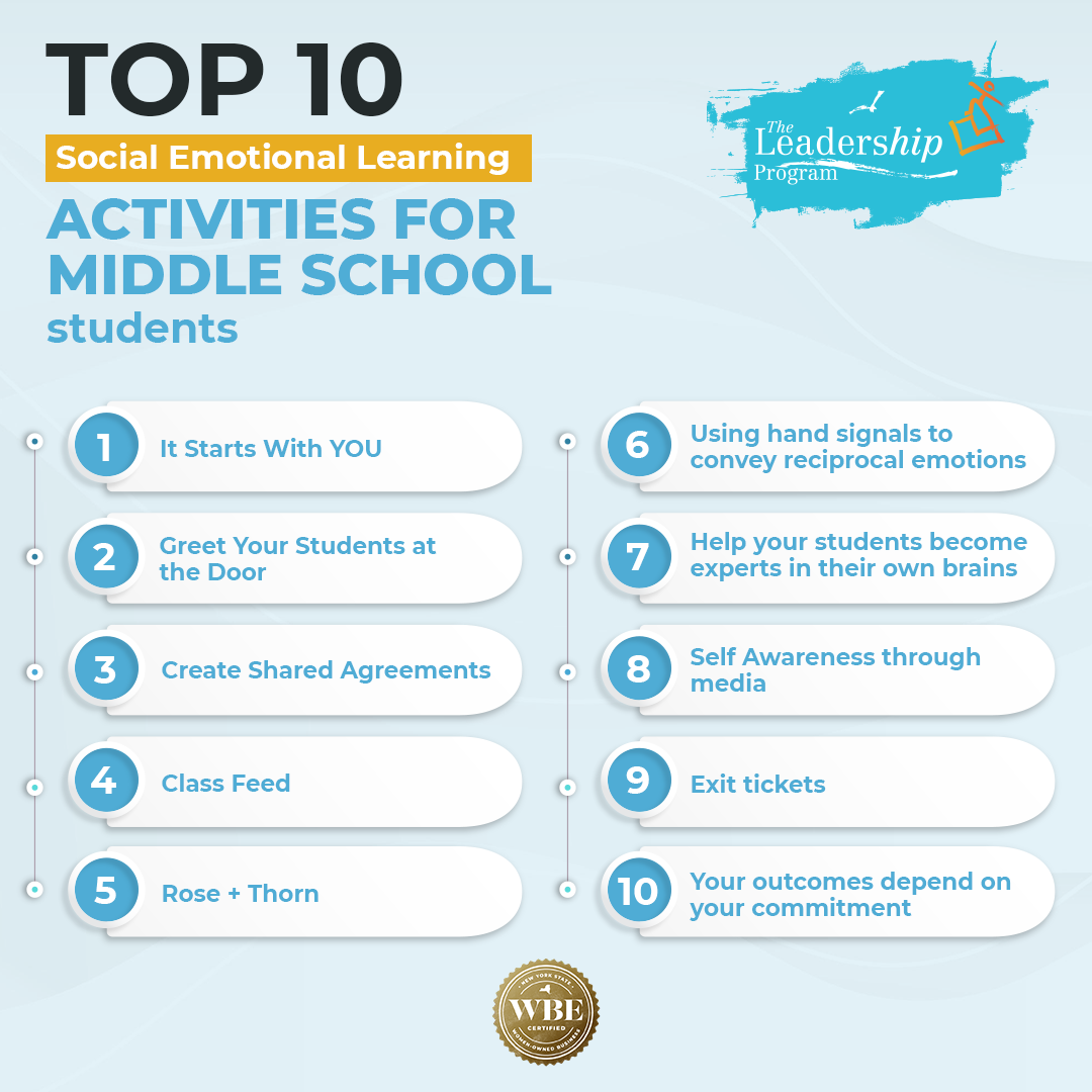 Top 10 SEL Activities for Middle School Students