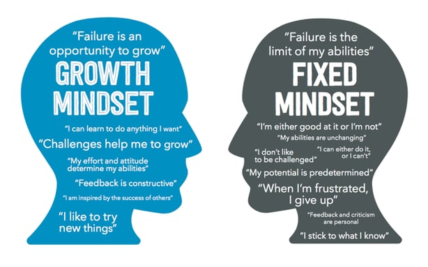 fixed vs growth mindset